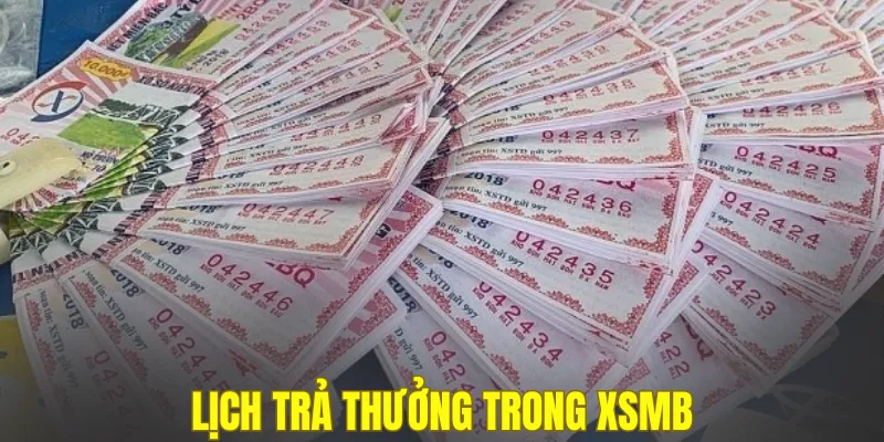 Lịch trả thưởng trong XSMB