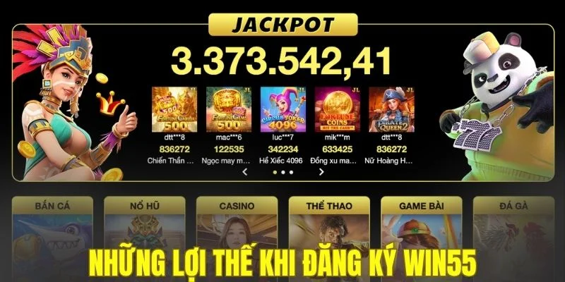 Những lợi thế khi đăng ký WIN55